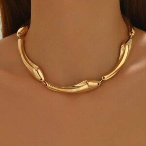 18K Gold Filled Chunky Collar Necklace